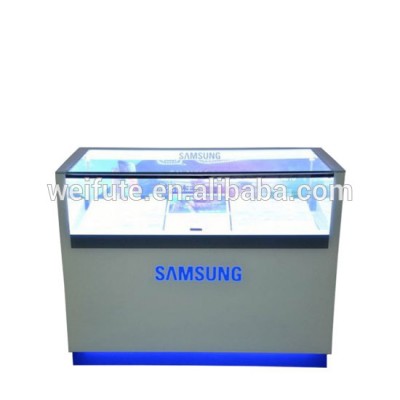 High gloss checkout counter mobile phone shop counter design