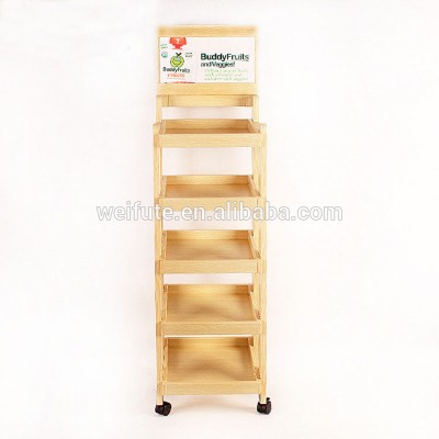 wholesale hot selling wooden display rack,retail store display rack